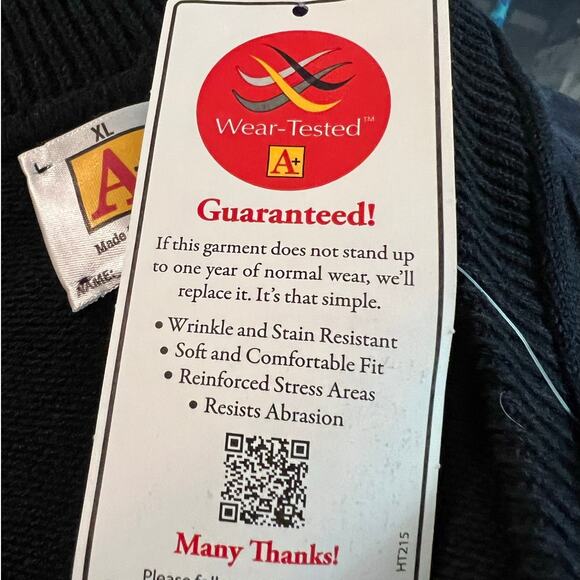 NWT Vintage A+ Men's Commando Military School Knit Uniform Sweater Size XL - Picture 7 of 7